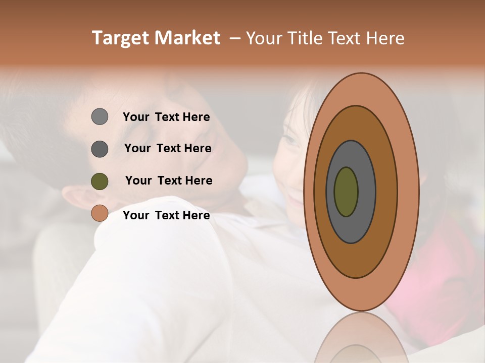 A Man Holding A Little Girl In His Arms PowerPoint Template