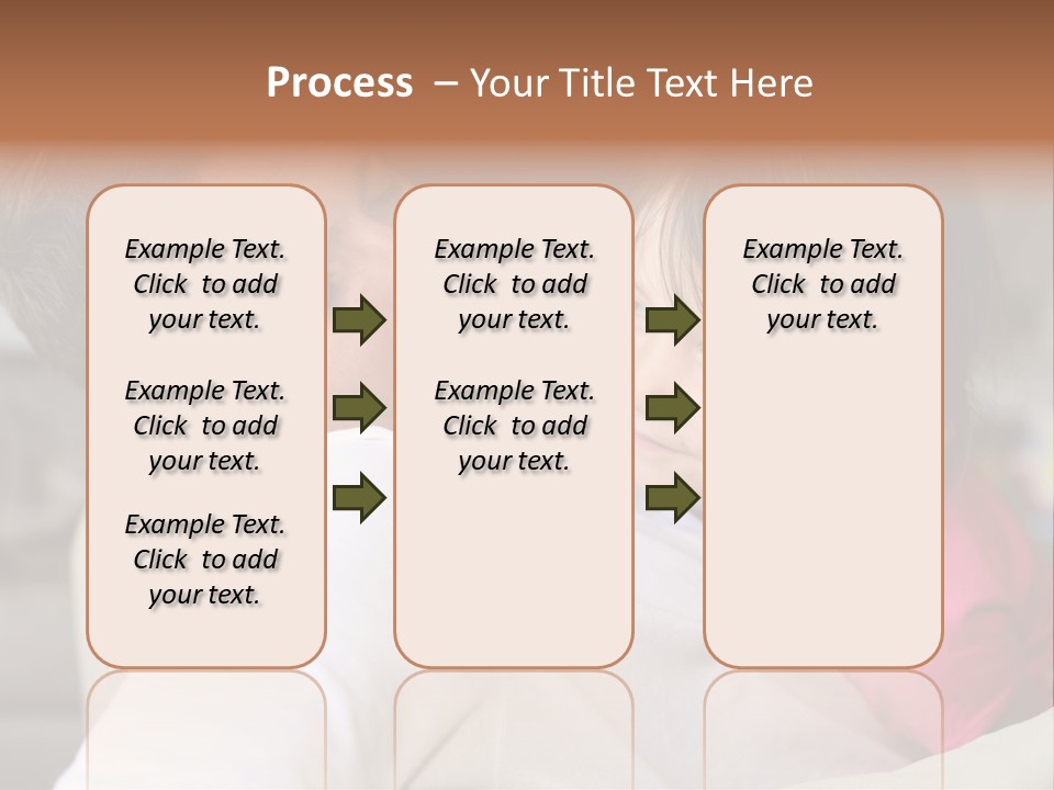 A Man Holding A Little Girl In His Arms PowerPoint Template