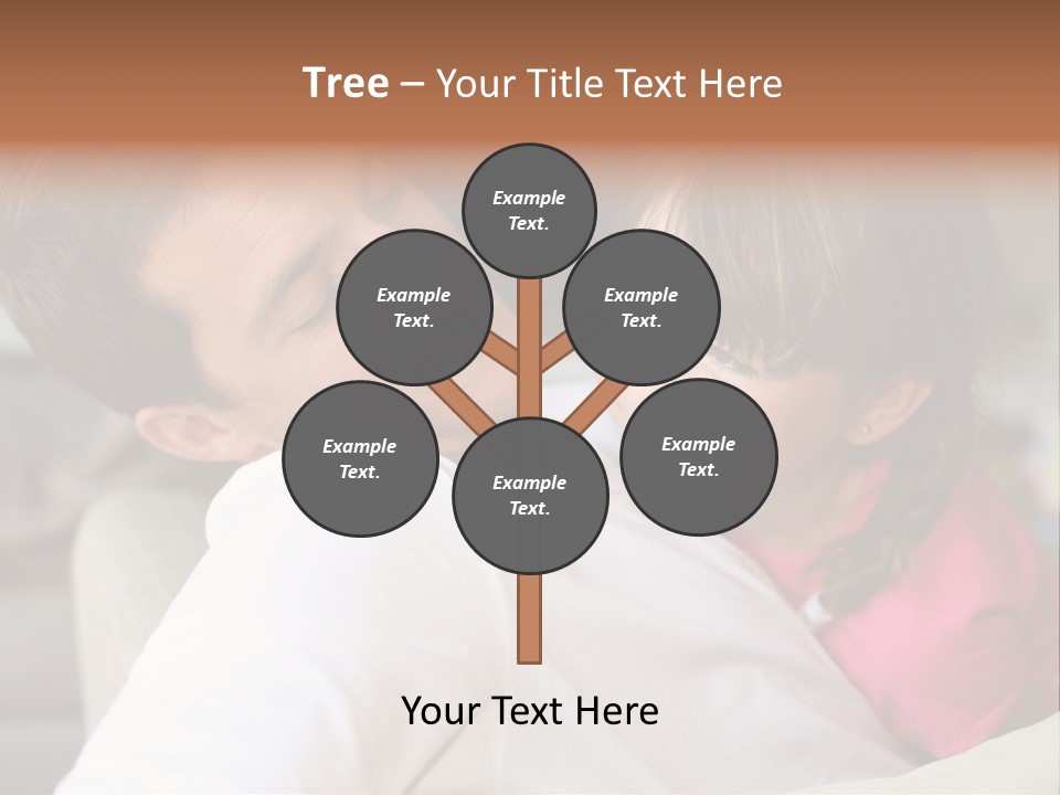 A Man Holding A Little Girl In His Arms PowerPoint Template