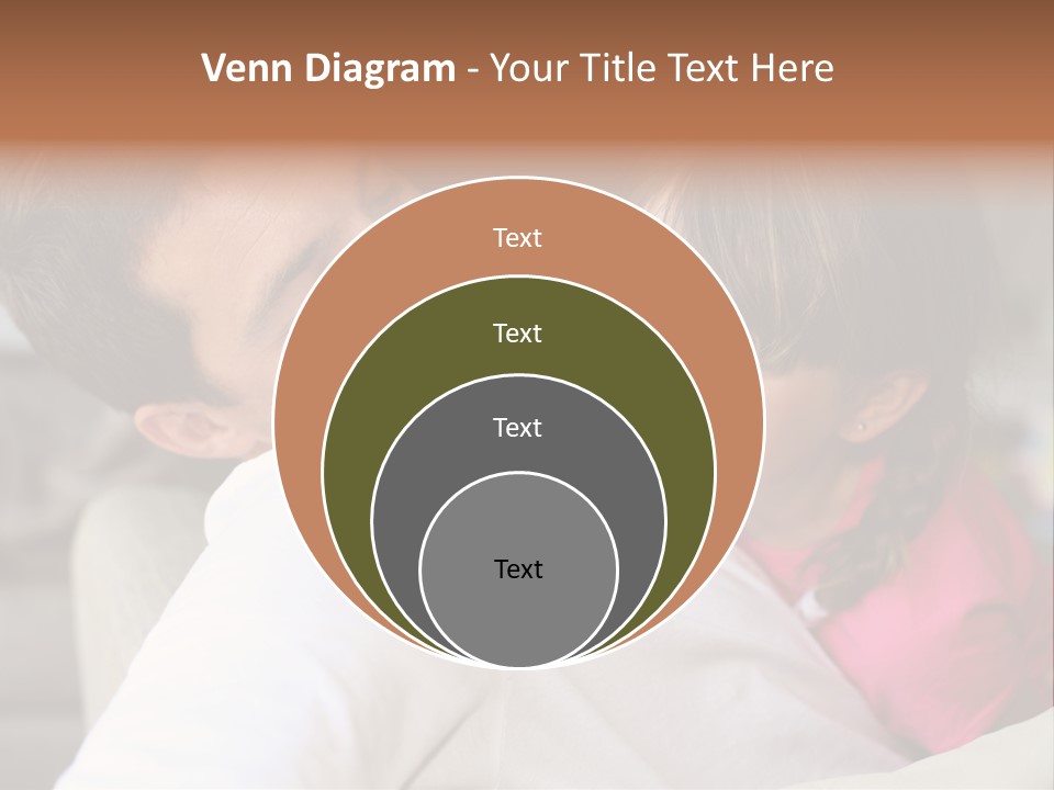 A Man Holding A Little Girl In His Arms PowerPoint Template