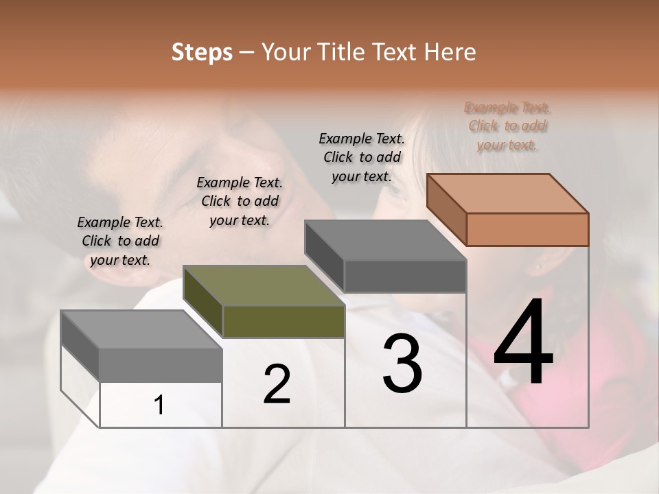 A Man Holding A Little Girl In His Arms PowerPoint Template