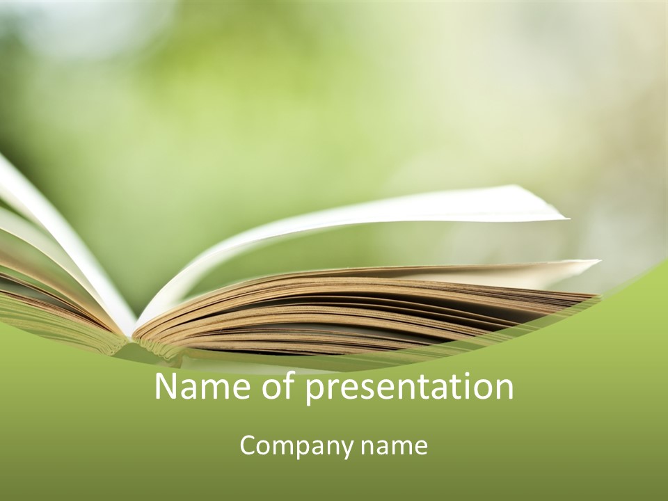 Literature Text Culture PowerPoint Template