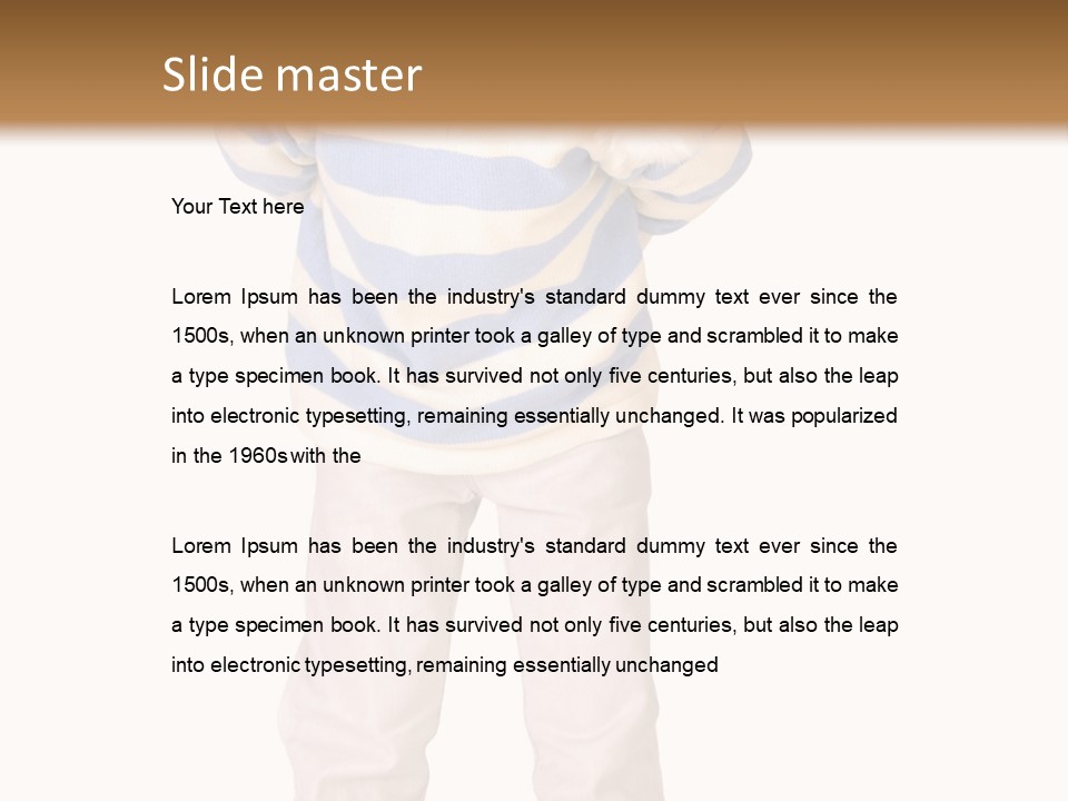 A Little Boy In A Santa Hat Is Holding A Sign PowerPoint Template