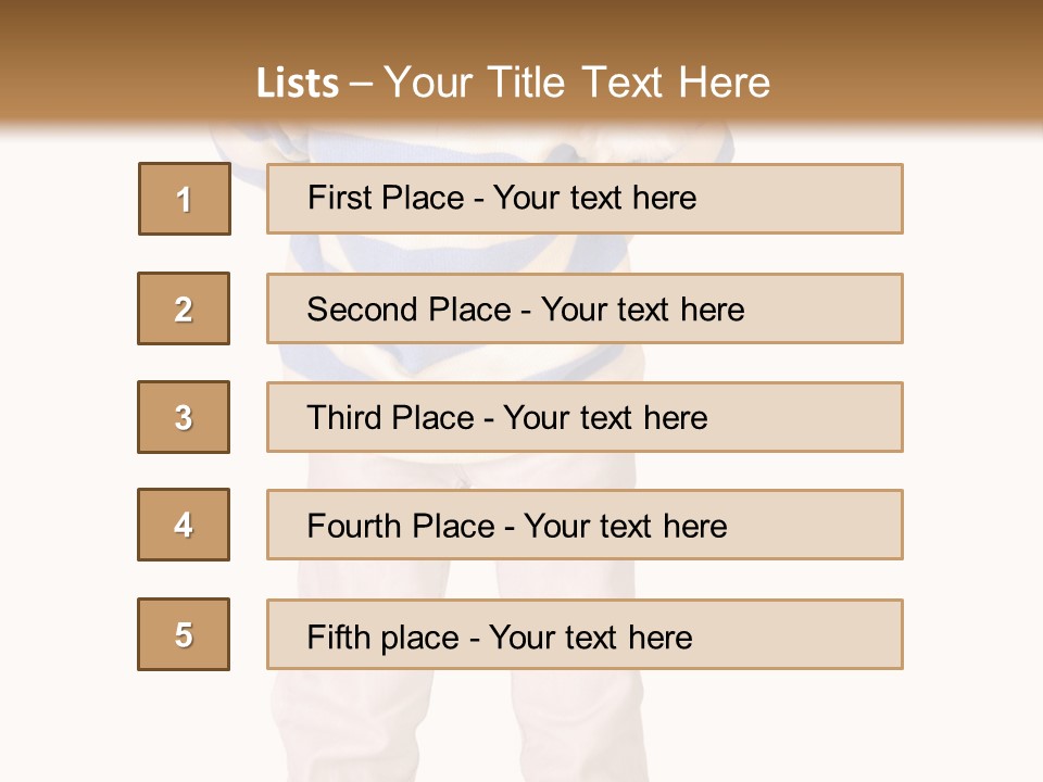 A Little Boy In A Santa Hat Is Holding A Sign PowerPoint Template