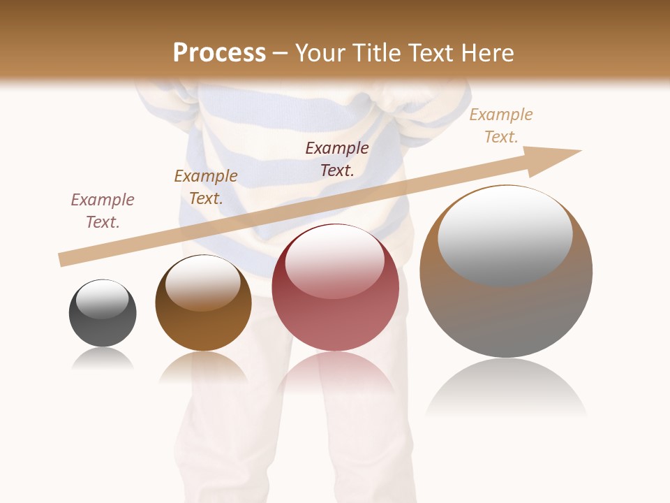 A Little Boy In A Santa Hat Is Holding A Sign PowerPoint Template