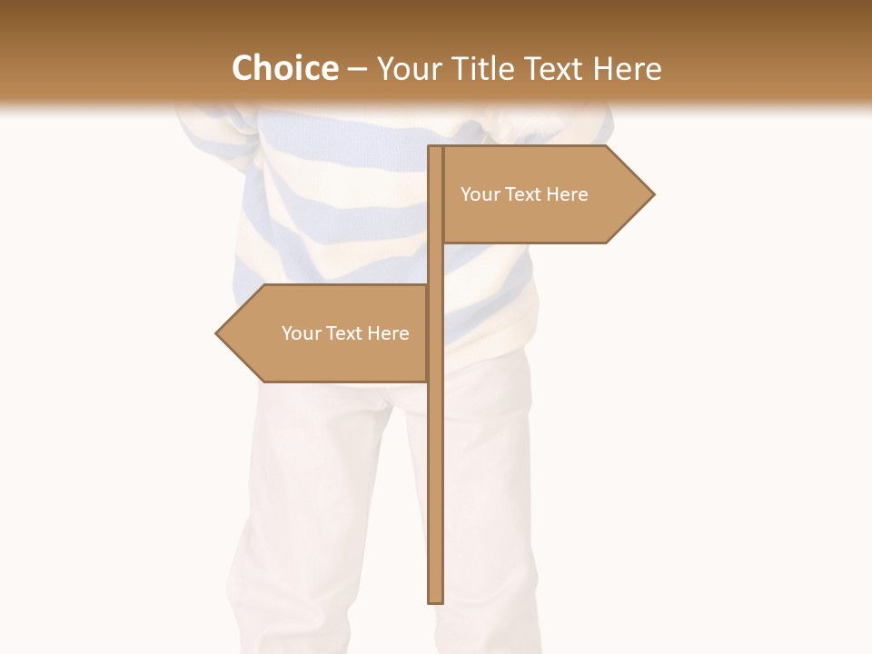 A Little Boy In A Santa Hat Is Holding A Sign PowerPoint Template