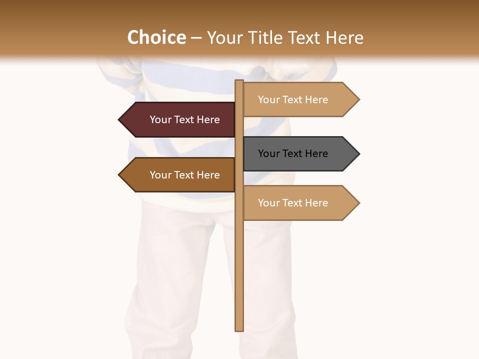 A Little Boy In A Santa Hat Is Holding A Sign PowerPoint Template