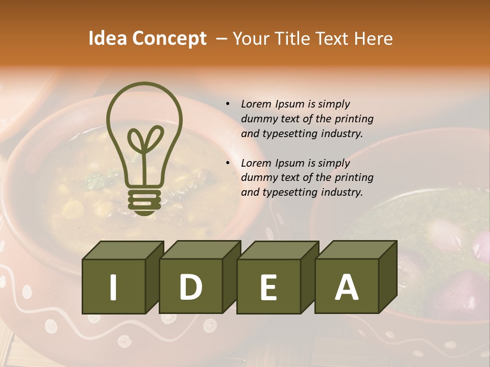 Salad Basket Healthy Eating PowerPoint Template