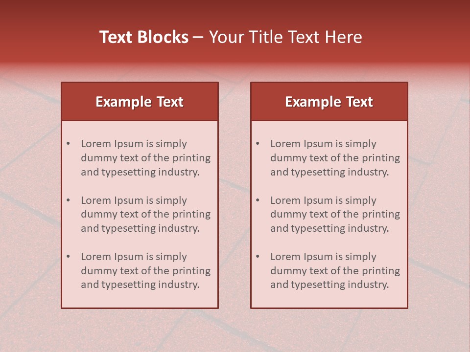 Tile Flat Construction PowerPoint Template