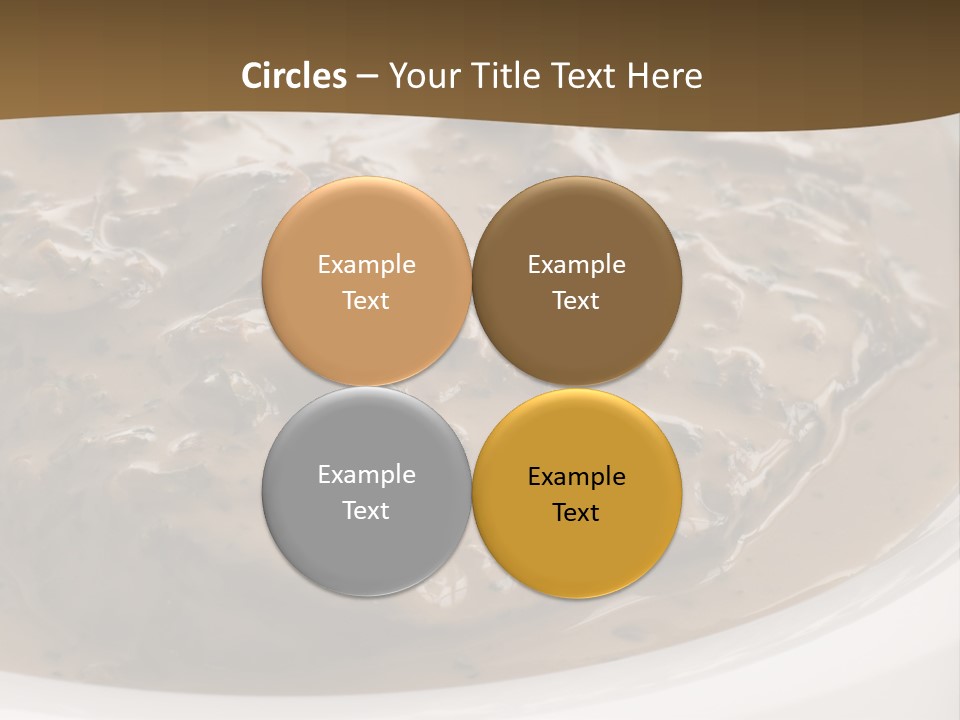 Potatoes Cognac Sauce PowerPoint Template