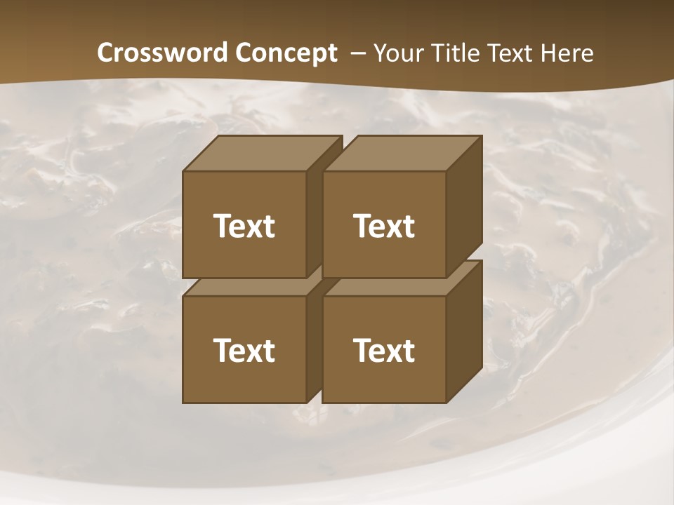 Potatoes Cognac Sauce PowerPoint Template