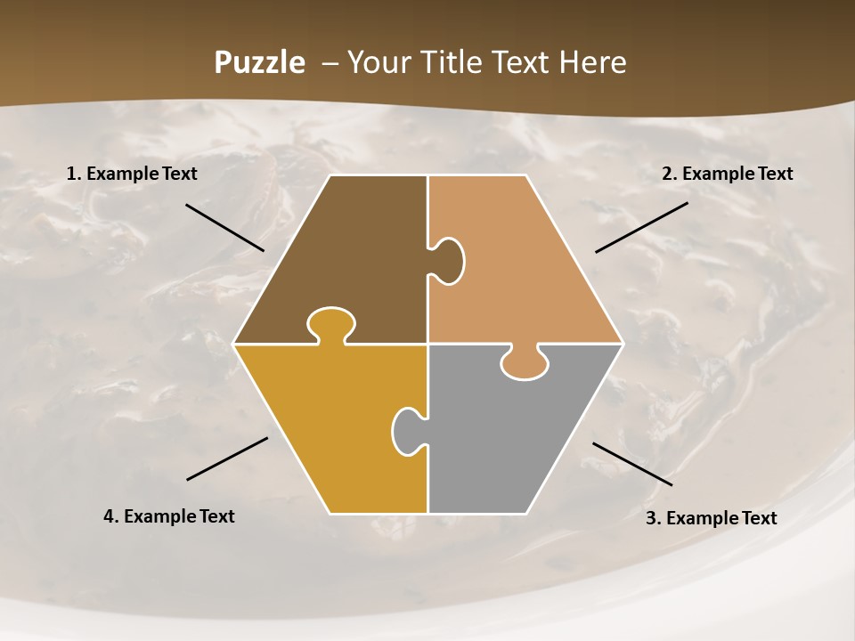 Potatoes Cognac Sauce PowerPoint Template