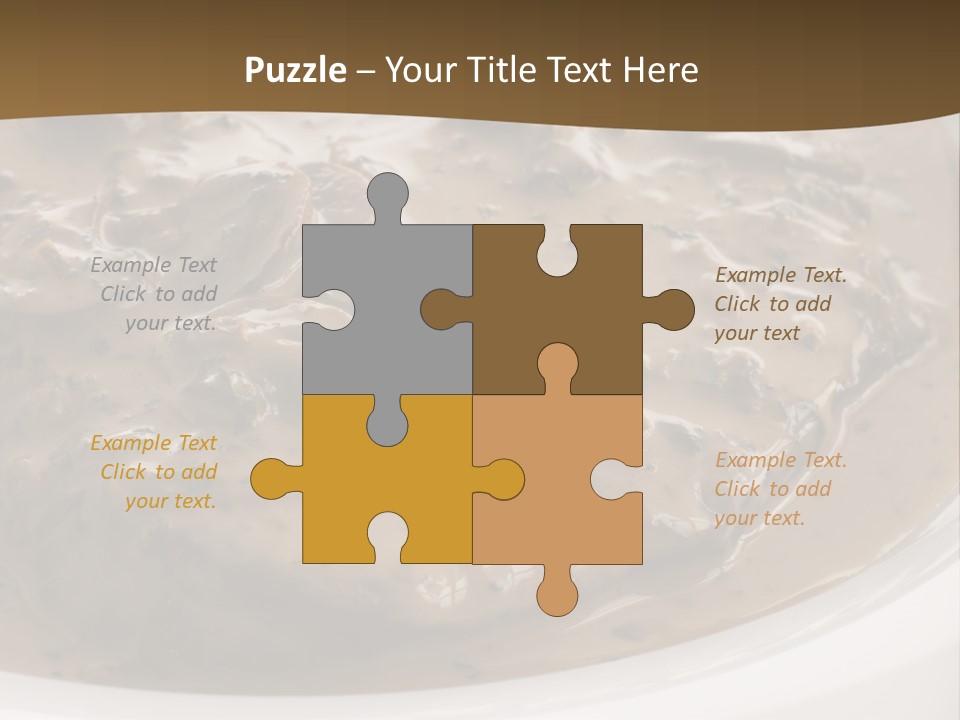 Potatoes Cognac Sauce PowerPoint Template