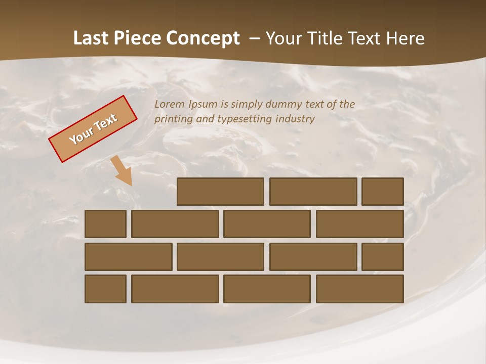 Potatoes Cognac Sauce PowerPoint Template