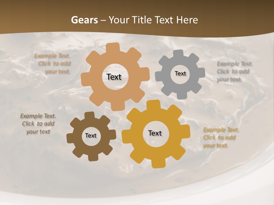 Potatoes Cognac Sauce PowerPoint Template