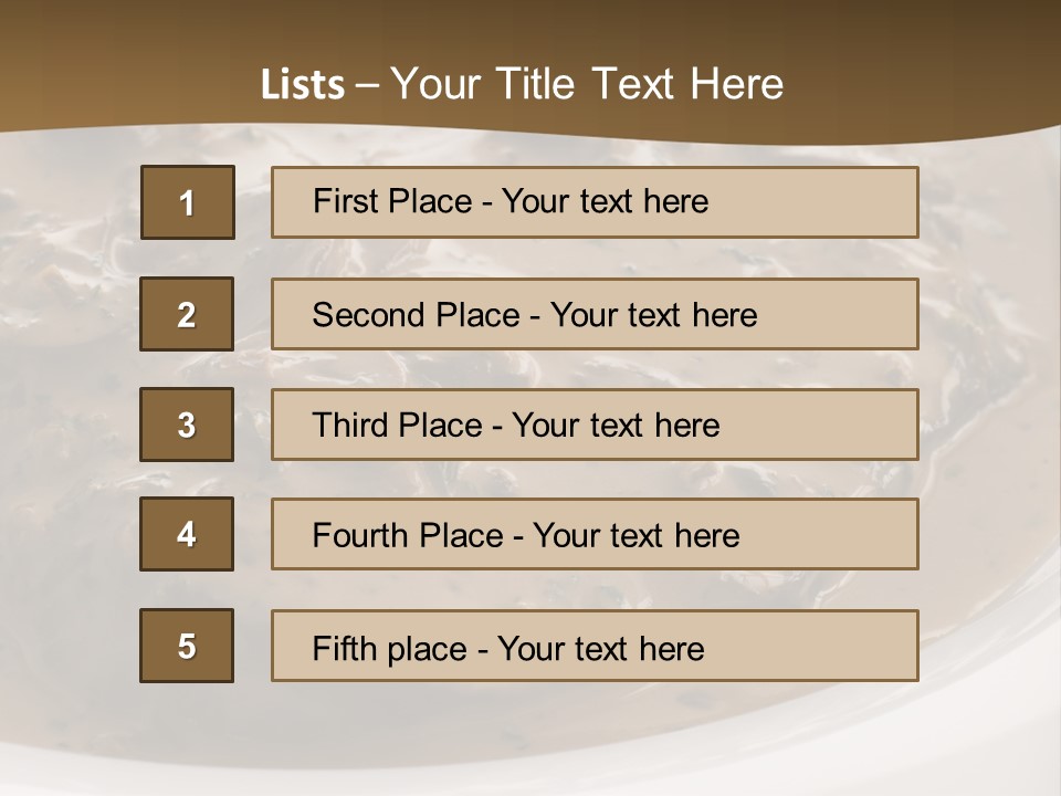 Potatoes Cognac Sauce PowerPoint Template