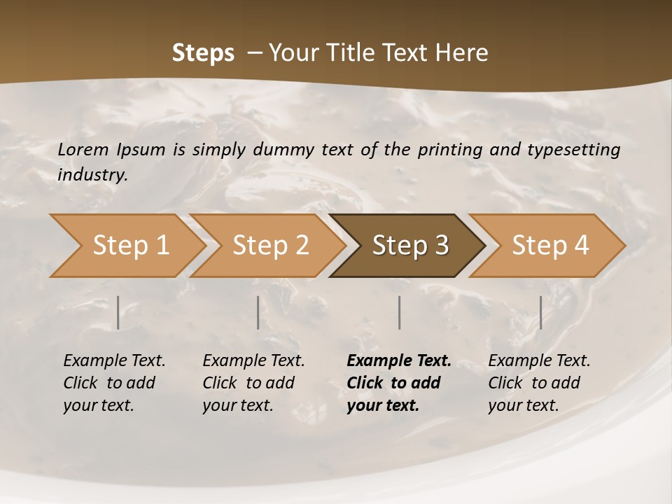 Potatoes Cognac Sauce PowerPoint Template