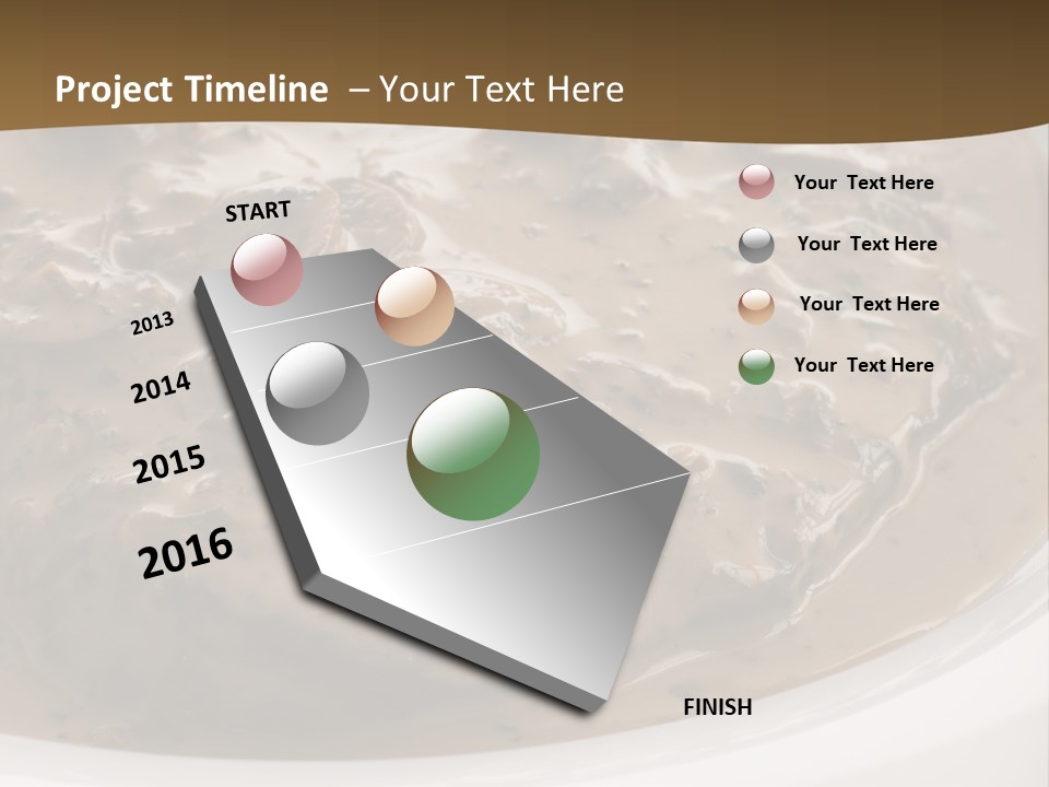 Potatoes Cognac Sauce PowerPoint Template