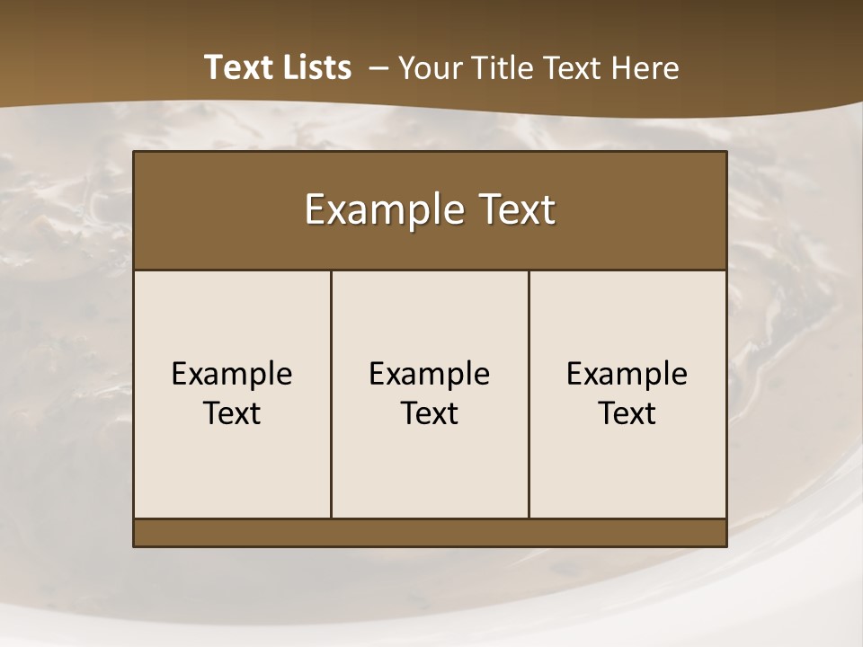 Potatoes Cognac Sauce PowerPoint Template