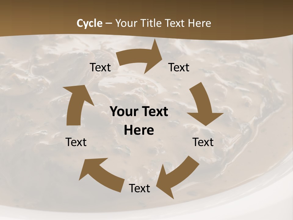 Potatoes Cognac Sauce PowerPoint Template