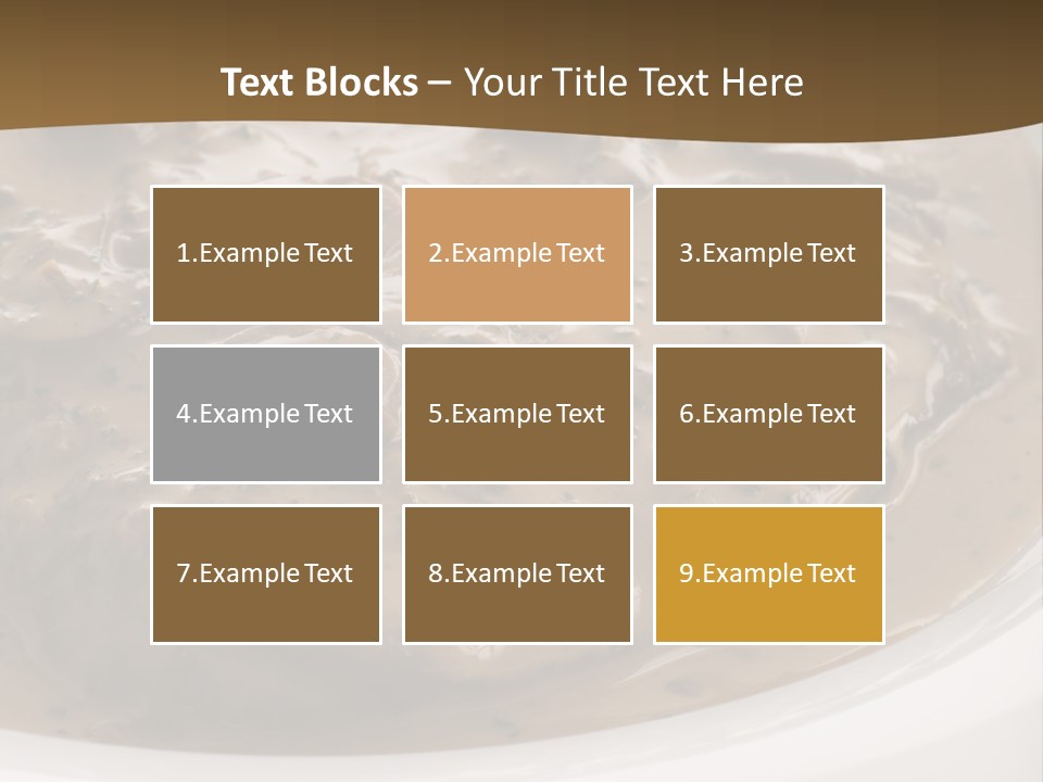 Potatoes Cognac Sauce PowerPoint Template