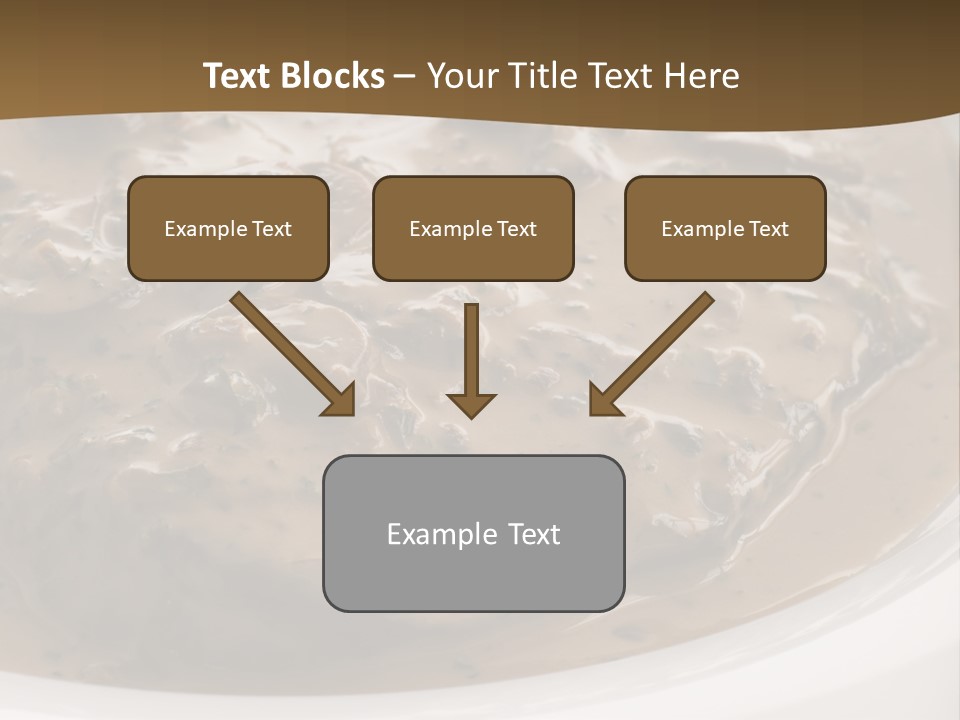 Potatoes Cognac Sauce PowerPoint Template