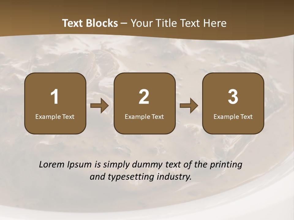 Potatoes Cognac Sauce PowerPoint Template