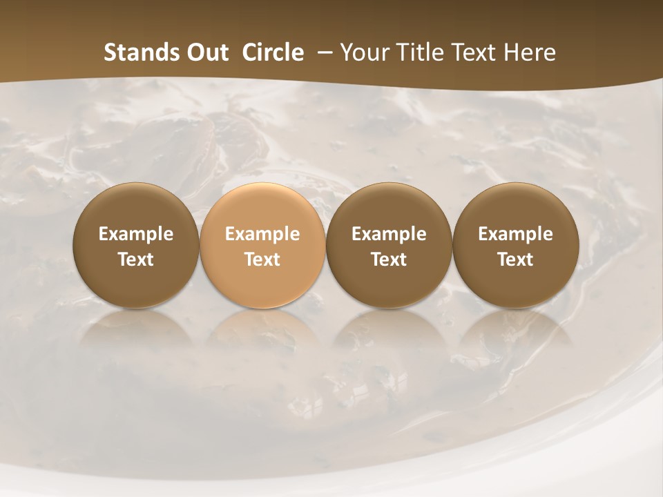Potatoes Cognac Sauce PowerPoint Template