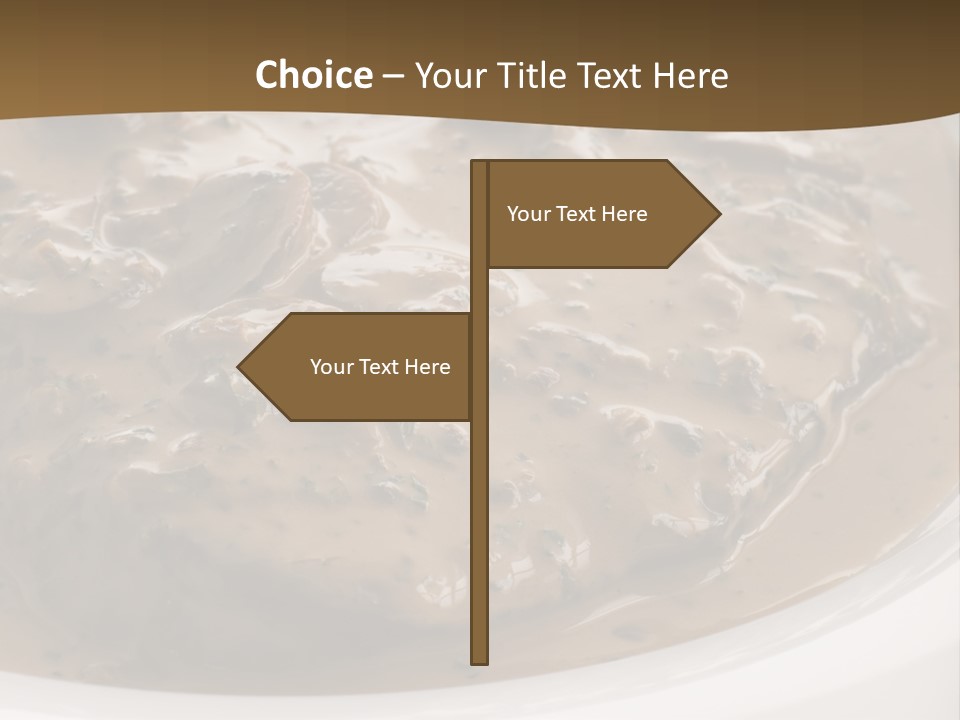 Potatoes Cognac Sauce PowerPoint Template