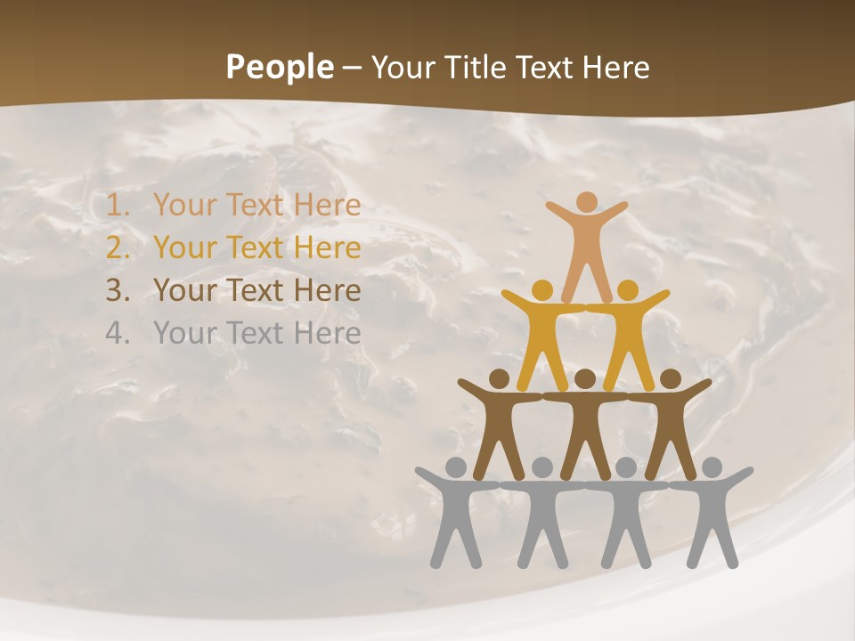 Potatoes Cognac Sauce PowerPoint Template