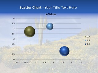 Arizona Saguaro Multi Colored PowerPoint Template