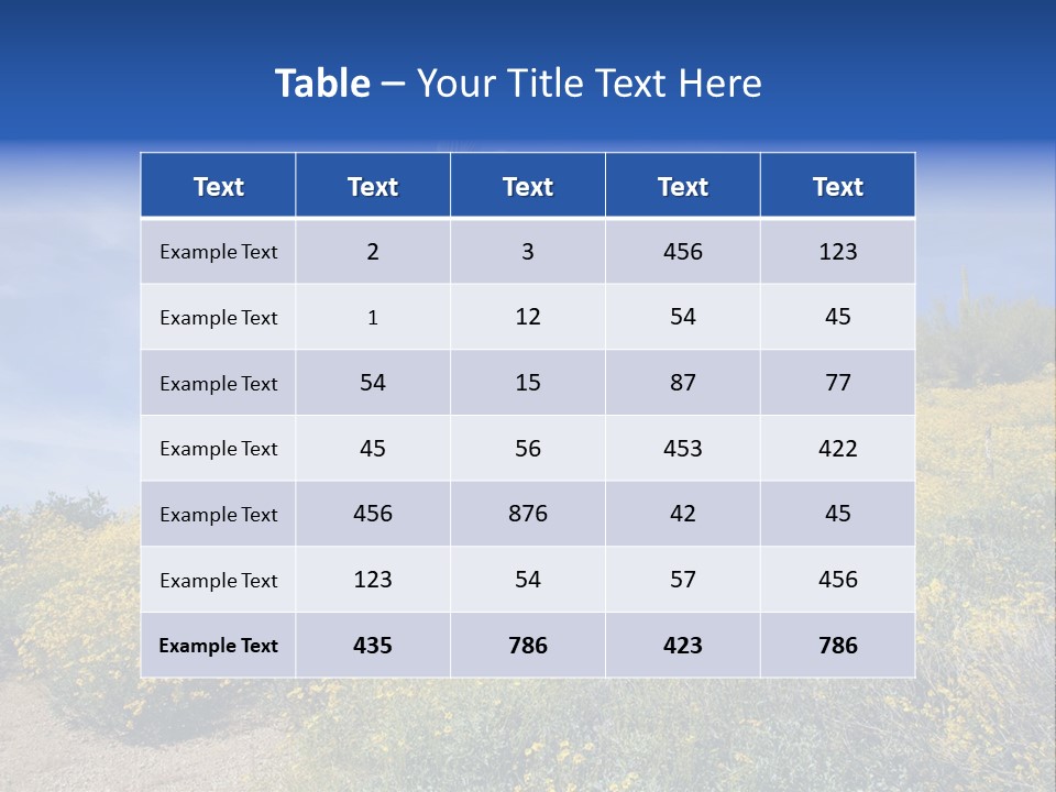 Arizona Saguaro Multi Colored PowerPoint Template