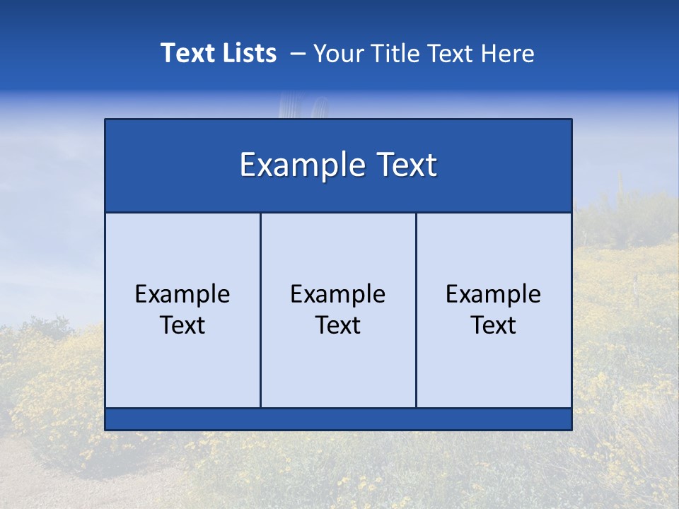 Arizona Saguaro Multi Colored PowerPoint Template