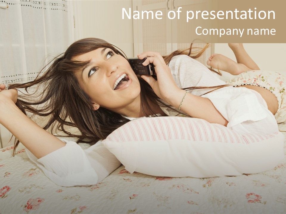 Single Over Communications PowerPoint Template