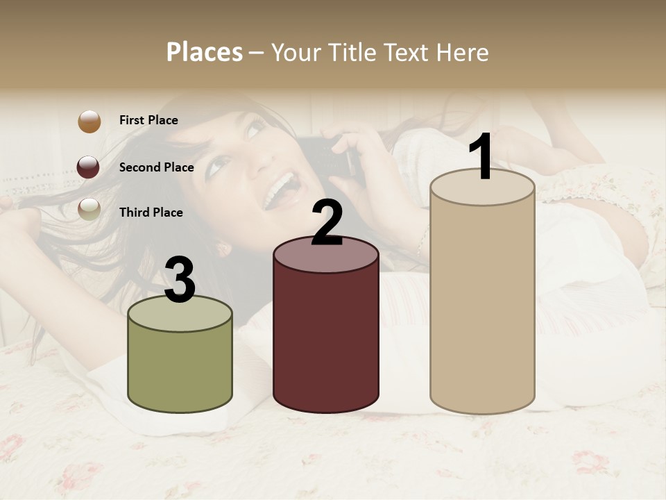 Single Over Communications PowerPoint Template
