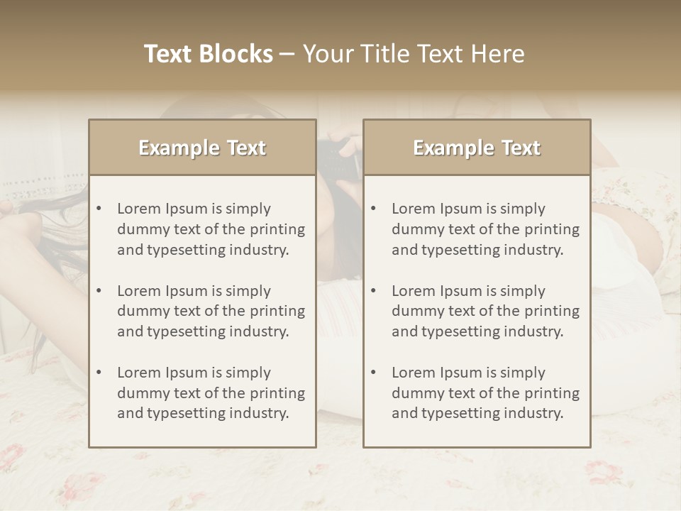 Single Over Communications PowerPoint Template