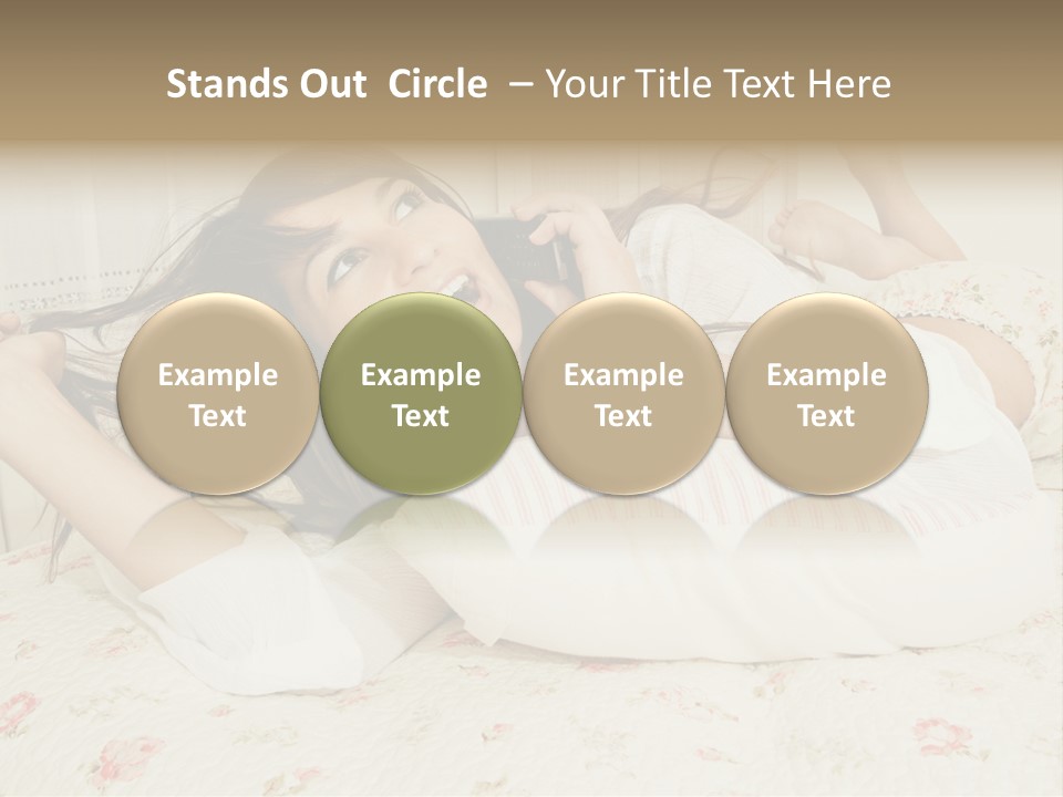 Single Over Communications PowerPoint Template