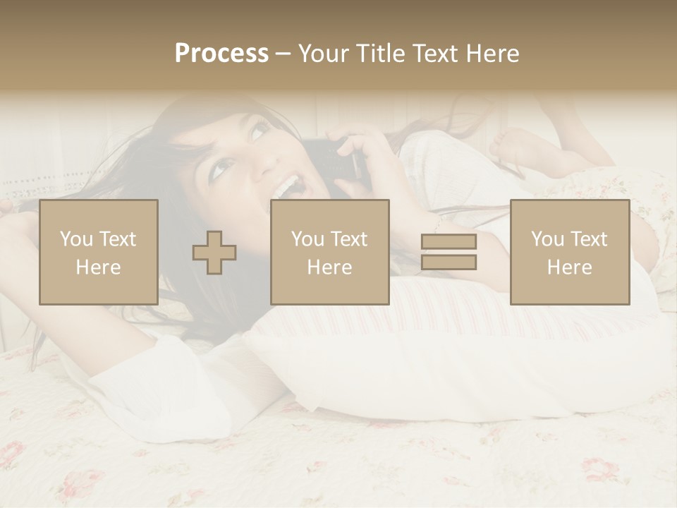 Single Over Communications PowerPoint Template