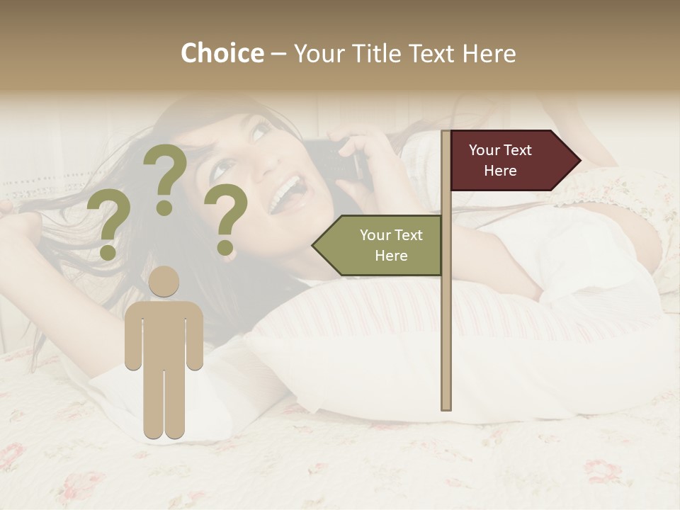 Single Over Communications PowerPoint Template