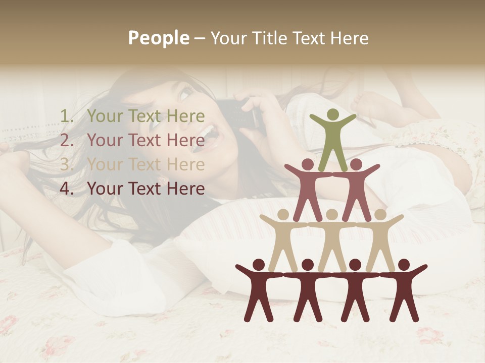 Single Over Communications PowerPoint Template