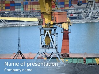 Port Transportation Harbor PowerPoint Template