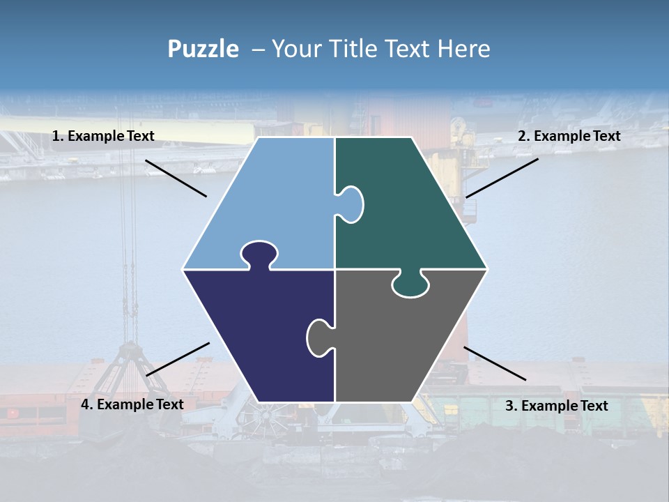 Port Transportation Harbor PowerPoint Template