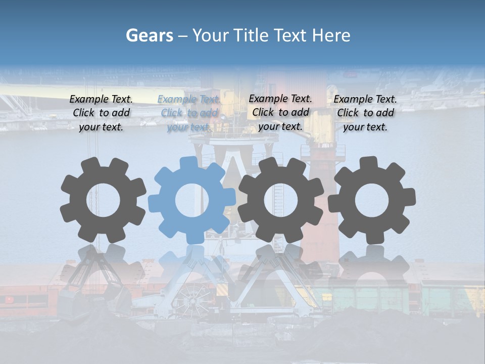 Port Transportation Harbor PowerPoint Template