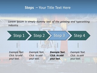 Port Transportation Harbor PowerPoint Template