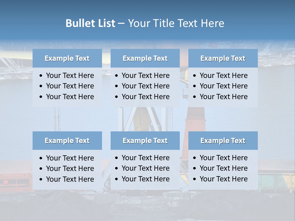 Port Transportation Harbor PowerPoint Template