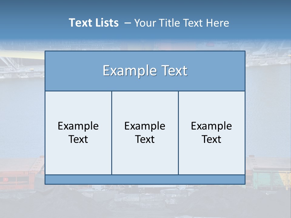 Port Transportation Harbor PowerPoint Template
