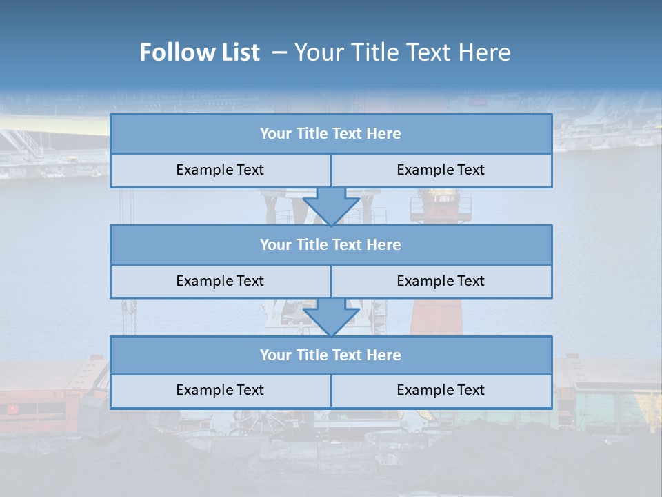 Port Transportation Harbor PowerPoint Template