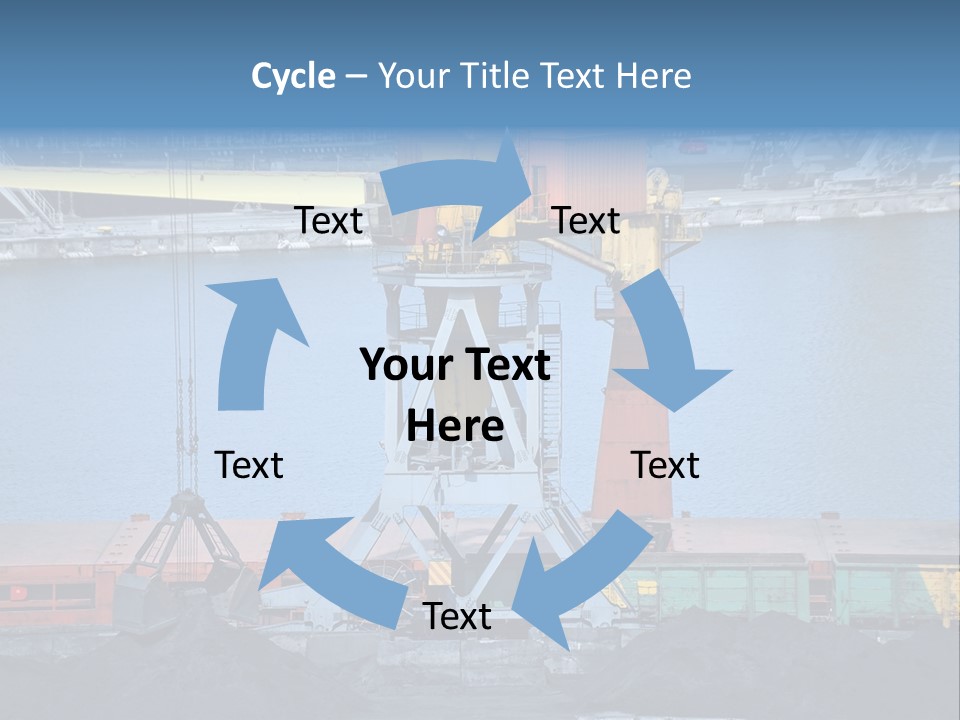Port Transportation Harbor PowerPoint Template