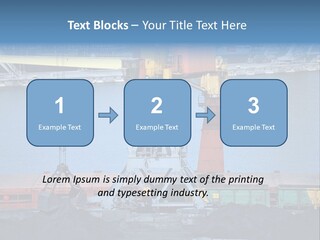 Port Transportation Harbor PowerPoint Template