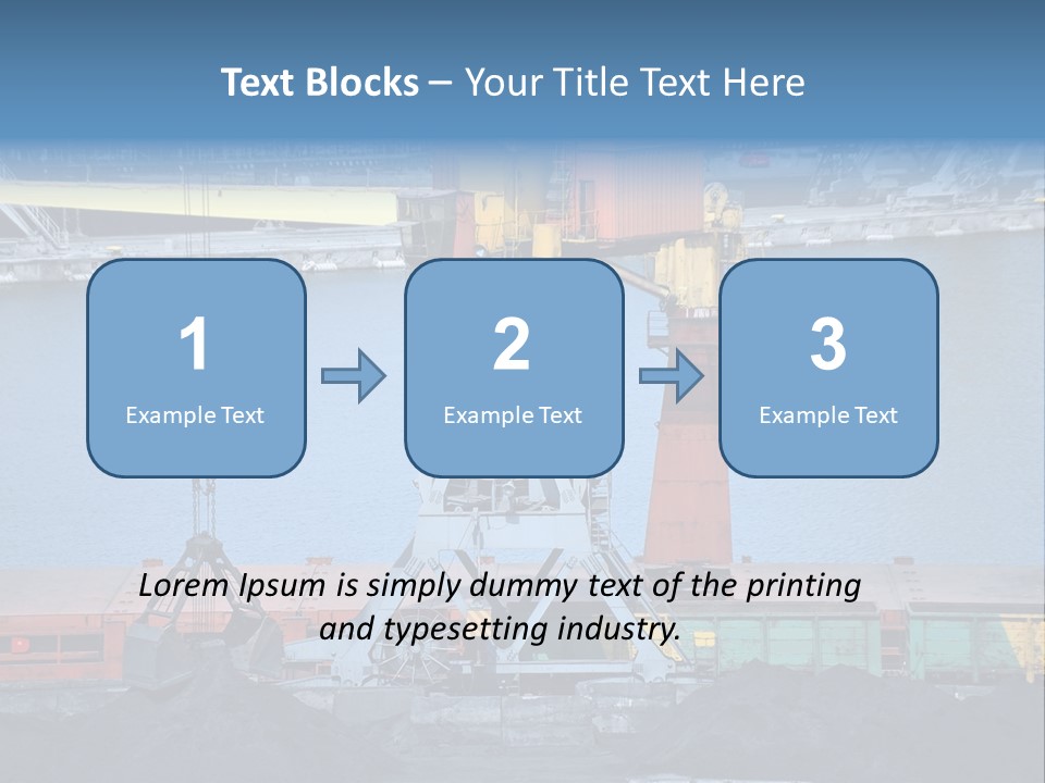 Port Transportation Harbor PowerPoint Template